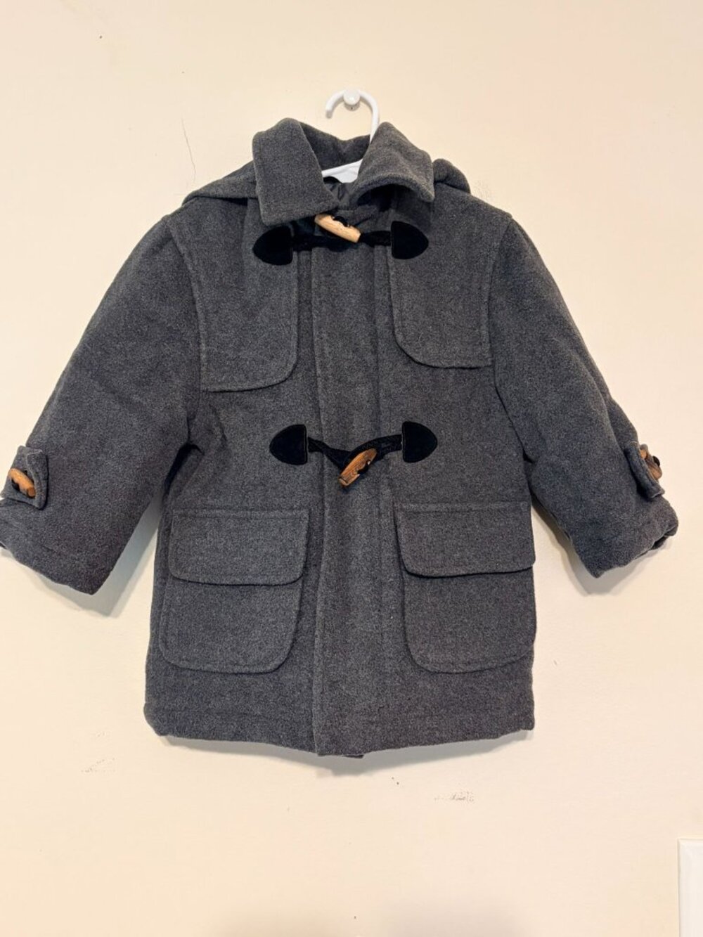 Unisex Kids Toddler Vintage John Free Made in Italy Cashmere Peacoat Size 2T